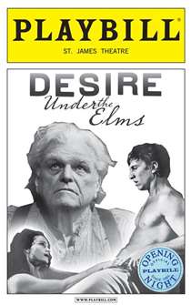 Desire Under the Elms Limited Edition Official Opening Night Playbill 